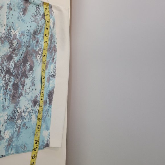 T Tahari Mixed Media Pencil Skirt - Picture 6 of 7